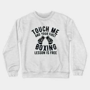 Boxing lessons Crewneck Sweatshirt